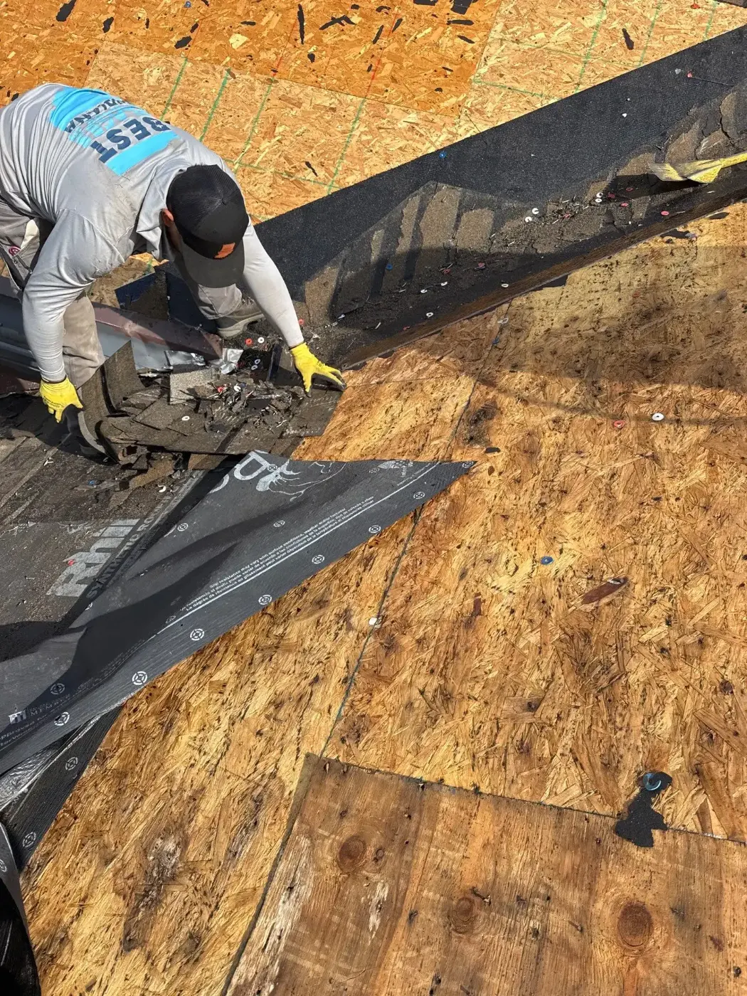 Flashing and seam work in Whiteland